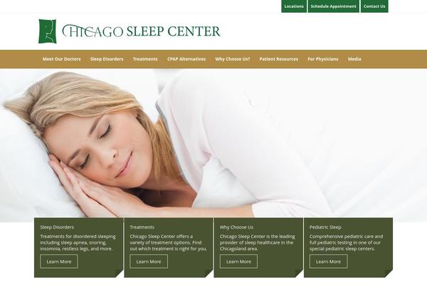 Glacial theme site design template sample