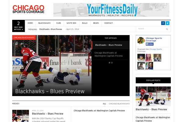 chicagosportscoverage.com site used DW Focus v 1.0.5