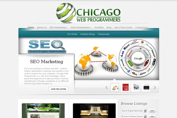 ElegantEstate theme site design template sample