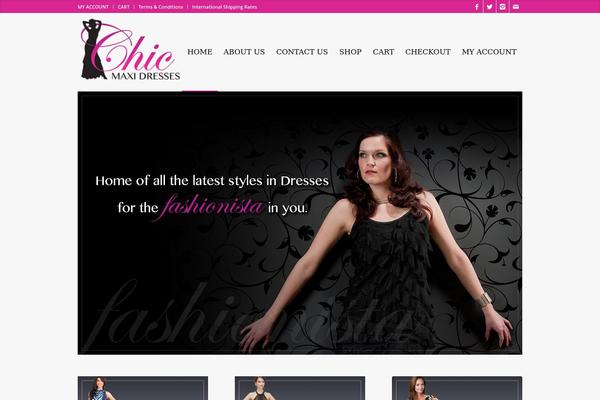 chicmaxidresses.com.au site used Divi