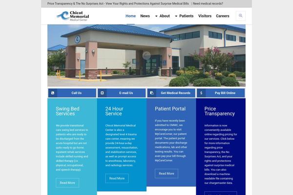 Site using Cmsmasters-mega-menu plugin