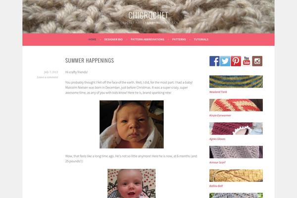 chicrochet.com site used Twenty Twenty-One