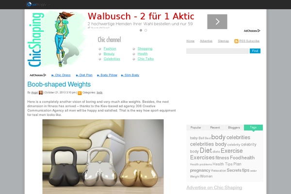 Yabloggy theme site design template sample