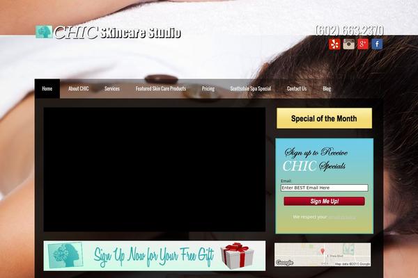 Spa theme site design template sample