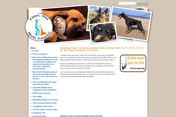 chienchatmodedemploi.com site used Montheme