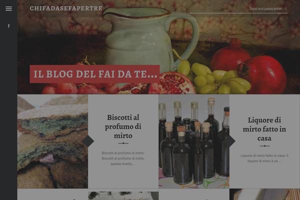 Receptar theme site design template sample