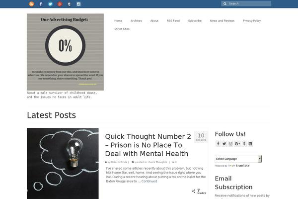 Site using MailChimp for WordPress plugin