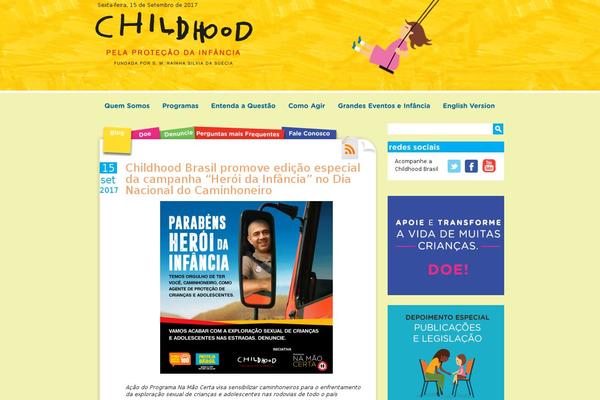 childhood theme websites examples