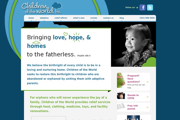 childrenoftheworld.com site used Cotw