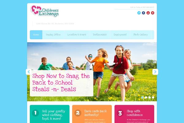 Babysitter theme site design template sample