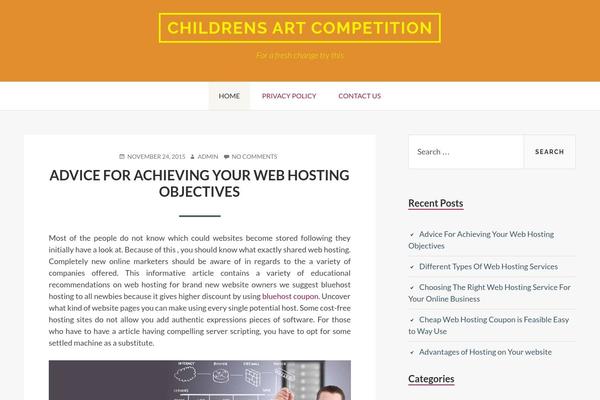 childrensartcompetition.org site used Toivo Lite