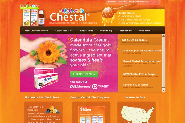 childrenschestal.com site used Boiron