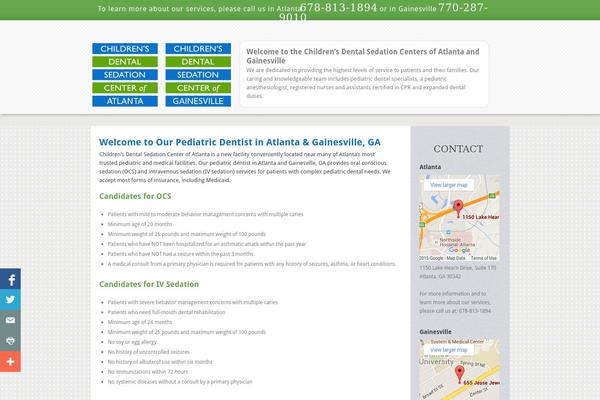 childrensdentalsedation.com site used Zoho-rwd