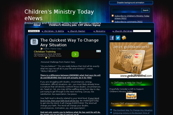 childrensministrytoday.com site used KillerLight