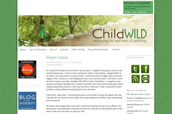 Thesis 1.7 theme site design template sample