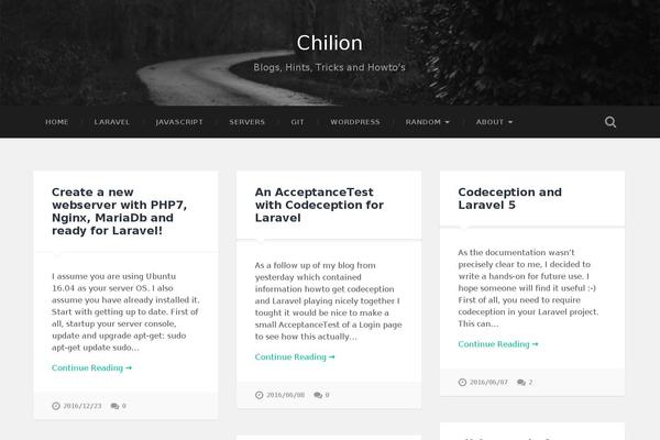 Baskerville theme site design template sample