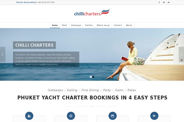 chillicharters.com site used Kallyas