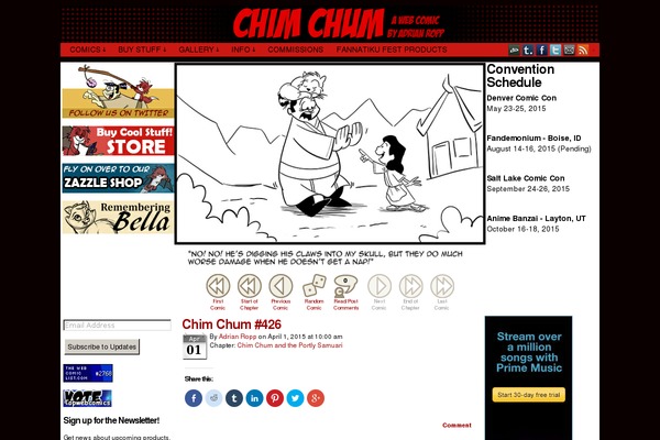 Site using Comic Easel plugin