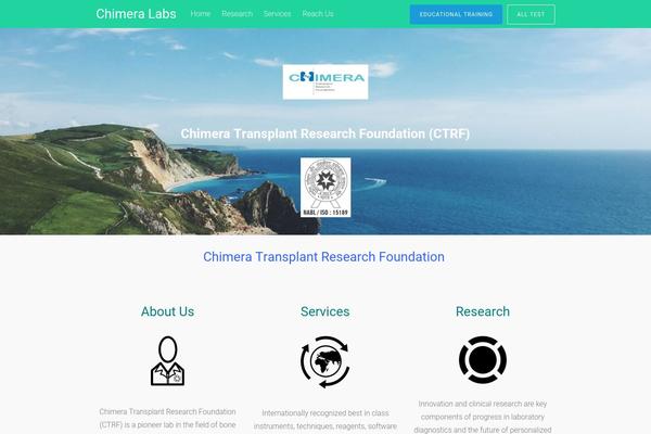 Tesseract theme site design template sample