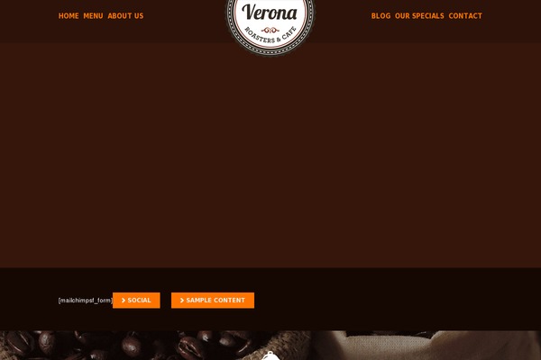 Verona theme site design template sample