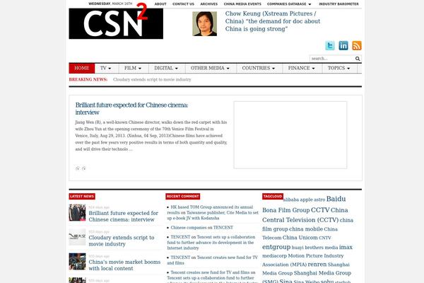 Tribune theme site design template sample