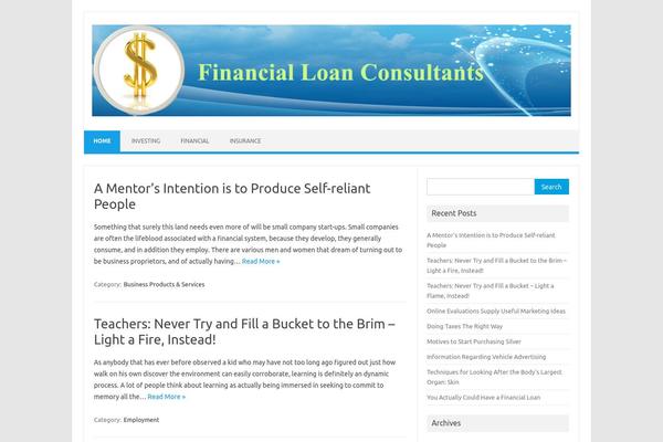 Iconic One theme site design template sample