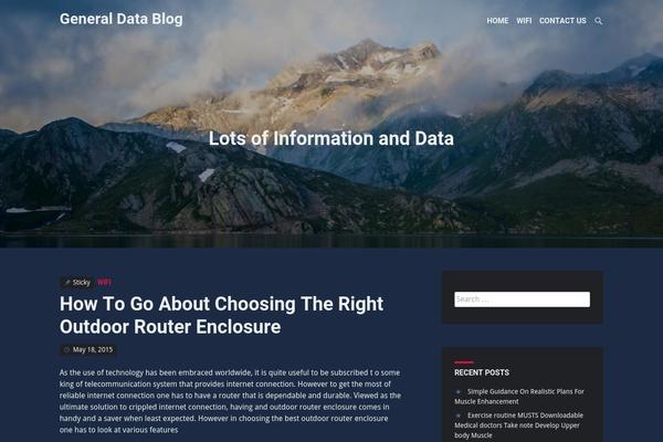Identity theme site design template sample
