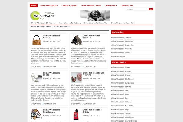 Channel theme site design template sample