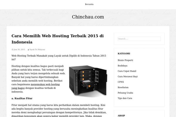 The Thinker Lite theme site design template sample