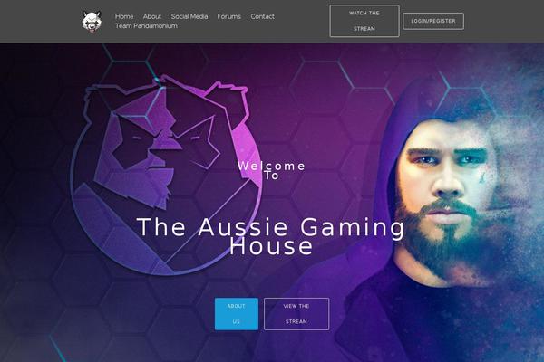 Tesseract theme site design template sample
