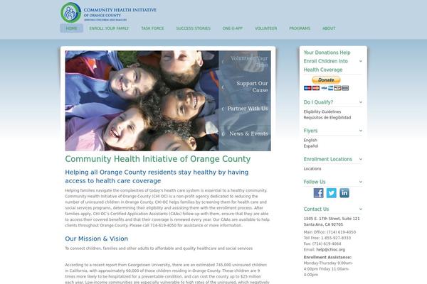 Horizons theme site design template sample
