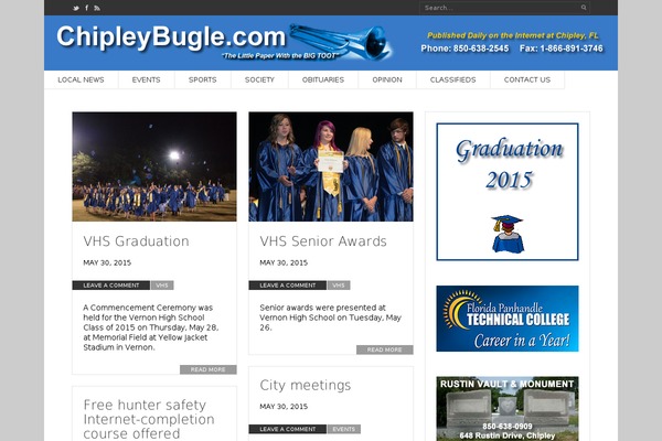 chipleybugle.com site used Clean-magazine-pro