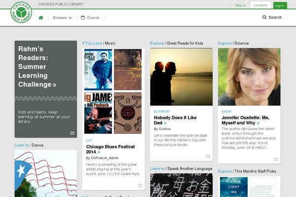 Bibliocommons theme site design template sample