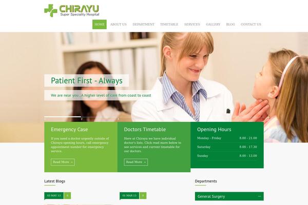MediCenter theme site design template sample