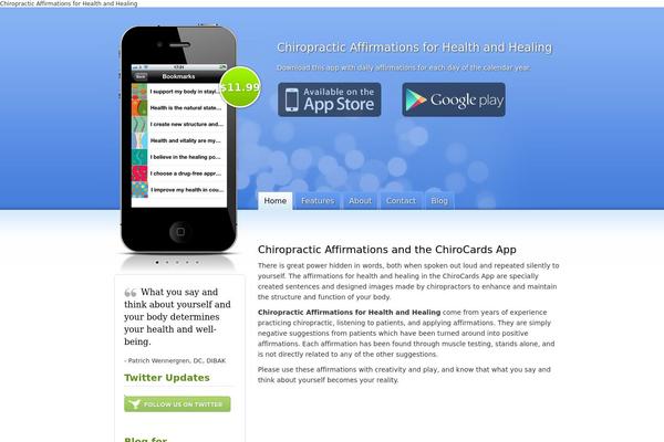 Iphone App theme site design template sample