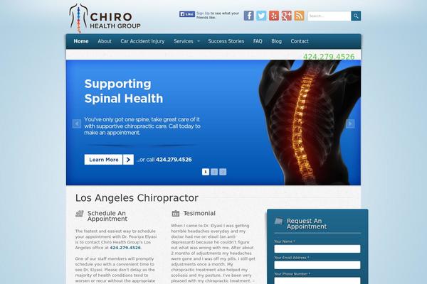 Wellness theme site design template sample