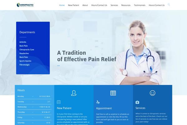HealthCenter theme site design template sample