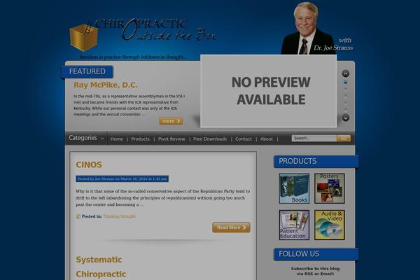 chiropracticoutsidethebox.com site used Deep-blue