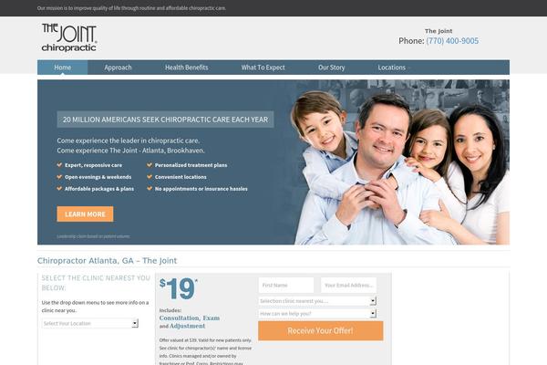 Thejoint2 theme site design template sample