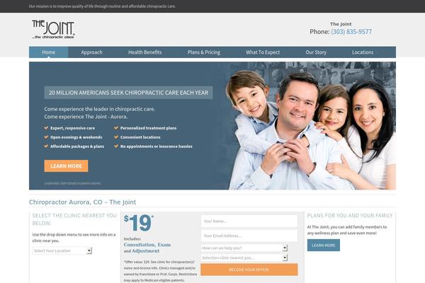 Thejoint2 theme site design template sample