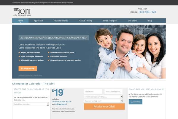 Thejoint2 theme site design template sample