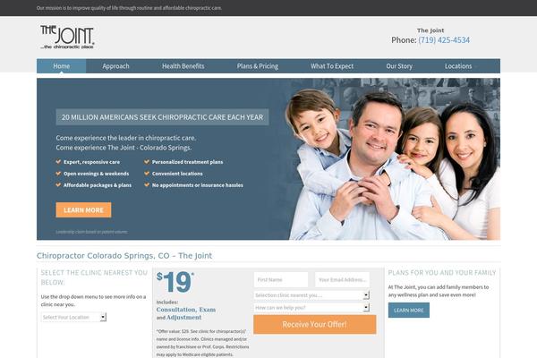 Thejoint2 theme site design template sample
