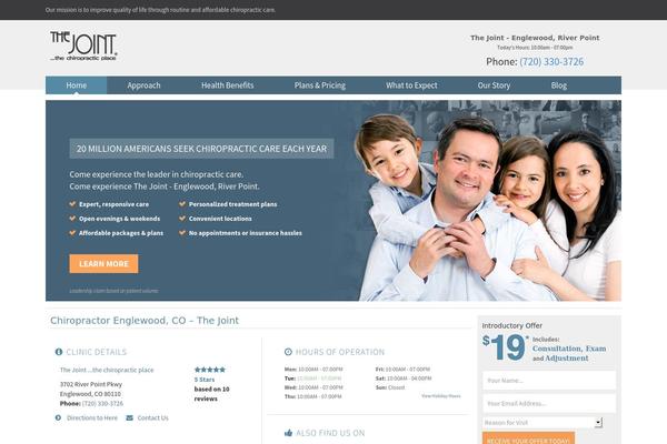 Thejoint2 theme site design template sample