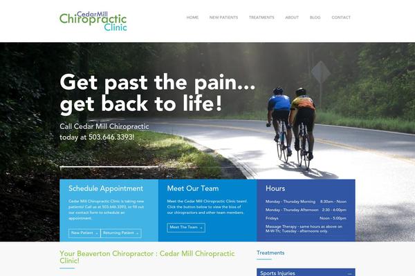 chiropractorinbeavertonor.com site used Cedarmillchiro