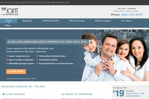 chiropractorlakewood-thejoint.com site used Thejoint2
