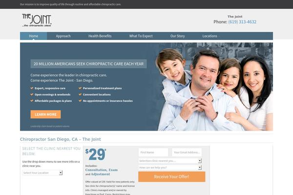 Thejoint2 theme site design template sample