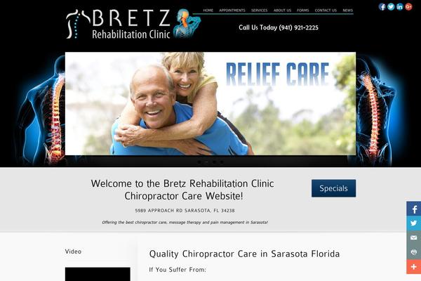 inFocus theme site design template sample