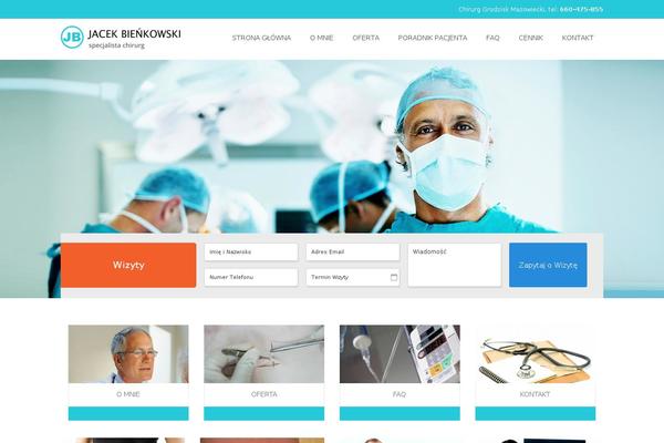 Medico theme site design template sample