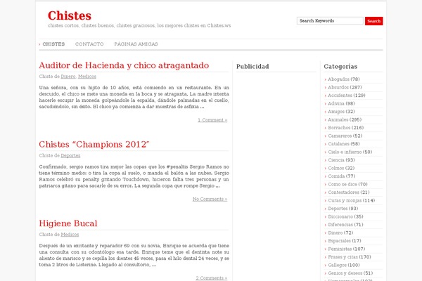 WordPress website example screenshot