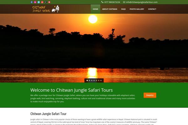 Tour Package theme site design template sample